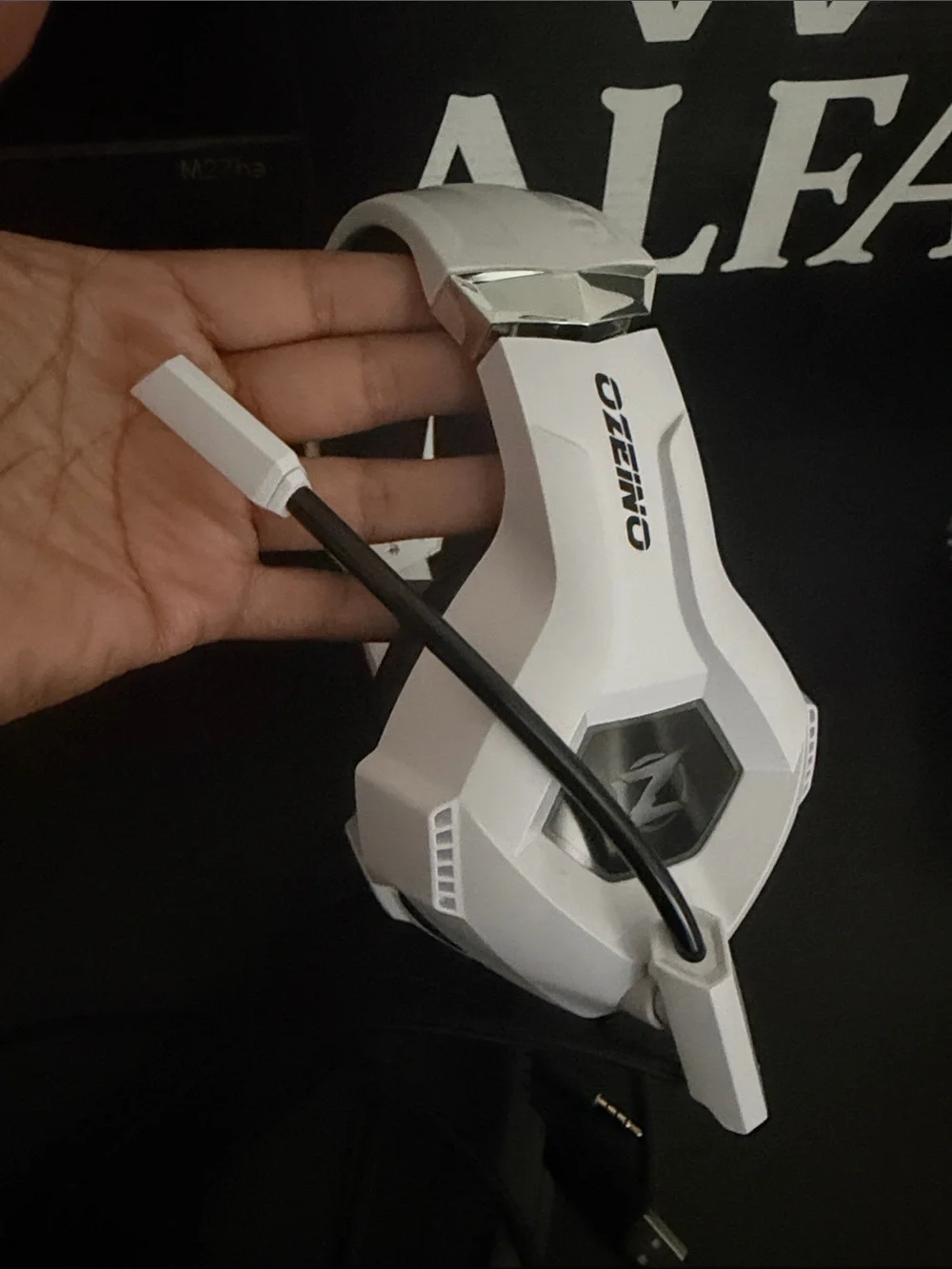 White Gaming Headset with RGB Lighting